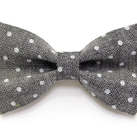 Chambray Collar and Bow Tie