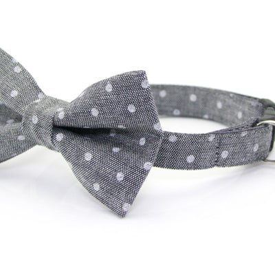 Chambray Collar and Bow Tie